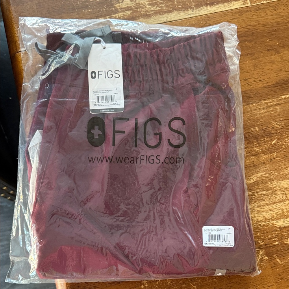 Figs Maroon Scrub Pants